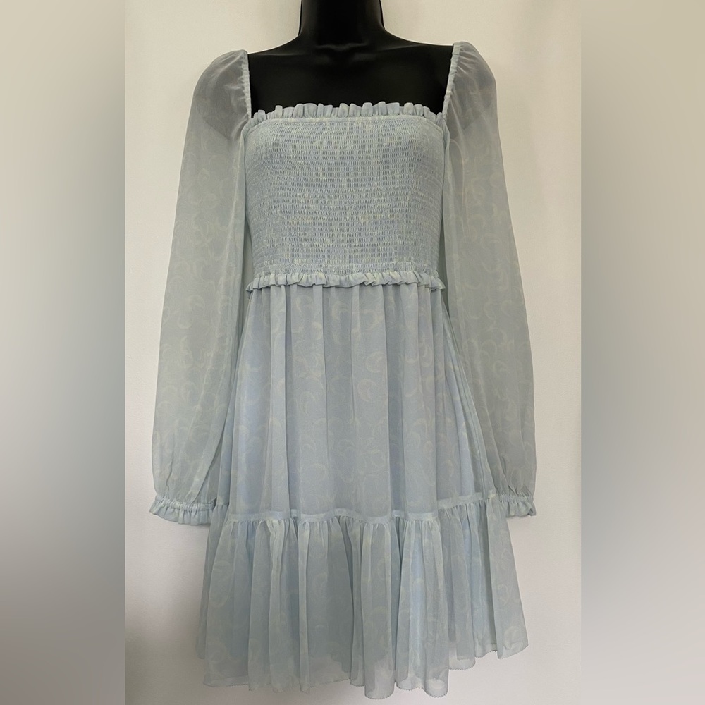 Wilfred Tempest Light Blue Smocked Dress